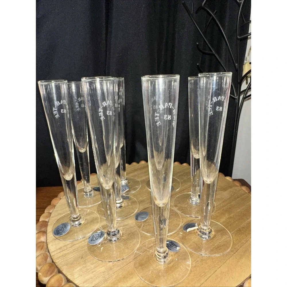 Elegant Hand Blown Shot Glasses (Made In Mexico) Original Label